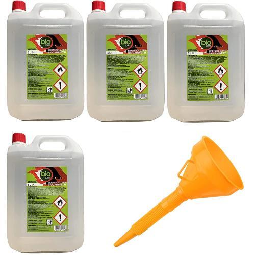 Bio Sprint BIOETANOLO COMBUSTIBILE LIQUIDO STUFA, CAMINETTO 4X5Lt + IMBUTO - Foto 5 di 8