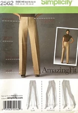 Simplicity Misses'  Pants Pattern 2562 Size 6-14 UNCUT