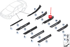 BMW 5er Gran Turismo F07 Einstiegsleiste hinten rechts 51477337016
