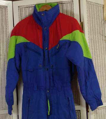 EVF Vintage 1990s Ski Suit To Fit 36  Chest Men s Snowboard Coveralls Overalls