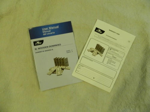 Crane XL Wooden Dominoes Family Fun Comes With Free Carry Bag - Picture 3 of 3