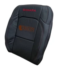2022 For Jeep Wrangler Unlimited Sahara Driver Lean Back Leather Seat cover BLK