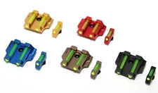 Anodized Aluminum Front & Rear Sight with Green Fiber For G17/19/22/23 Color Ver