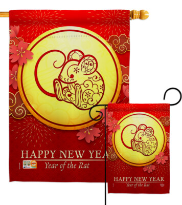 Rat of Year - Impressions Decorative Flag Collection HG192178