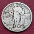 1917 D Standing Liberty Quarter 25c Type 1 Circulated B80#45910