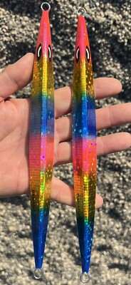 SALE !!!   2  500g   Banana  Jigs  BLUEFIN TUNA KNIFE JIGS - Heavy Bft Vertical