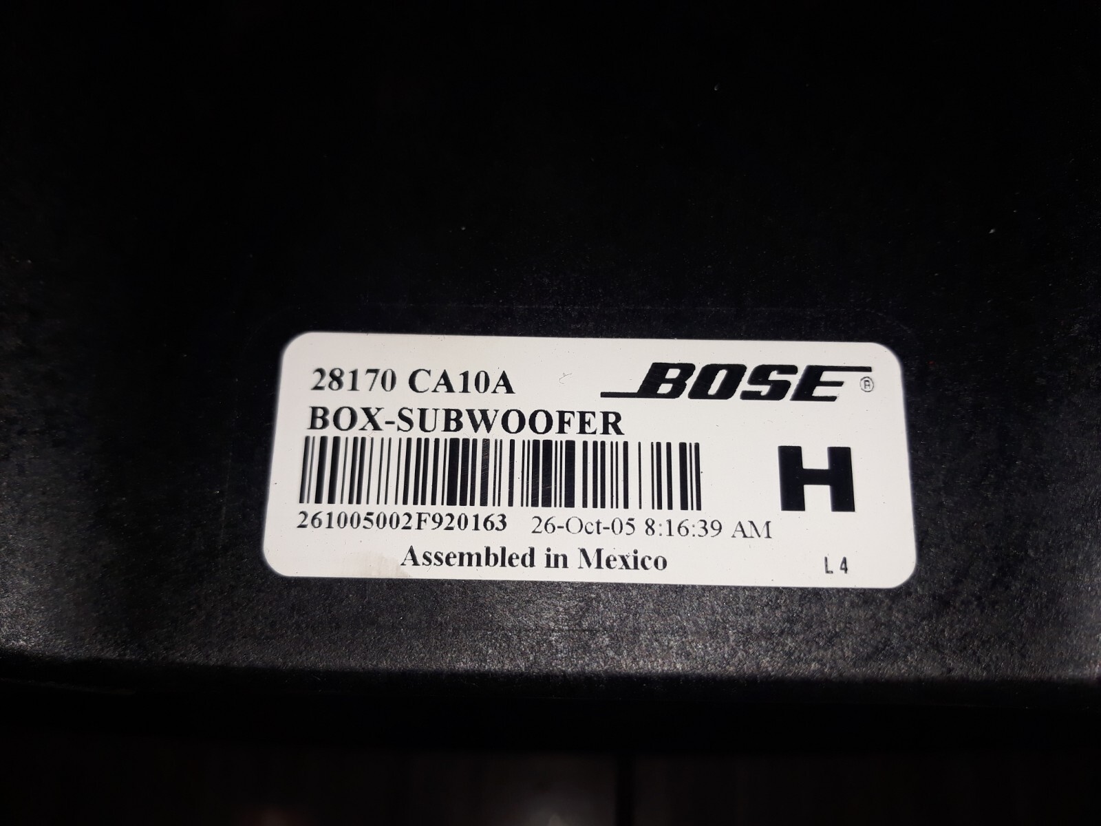 2004 Nissan Murano Bose subwoofer 28170CA10A eBay