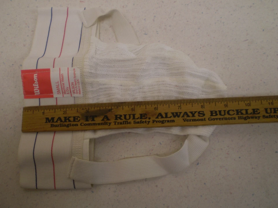 复古 Jock Strap Wilsons 运动支持者青少年腰围 20 英寸 - 26 英寸小号 W825 NOS — 第 4/4 张图片