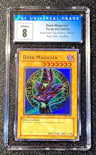 2004 CGC 8 SUPER RARE 1st EDITION Dark Magician SYE-001 Yugi'S EVOLUTION 3961-63
