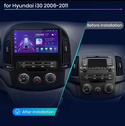 AUTORADIO ANDROID 8/256GB HYUNDAI I30 2006-2011 STEREO AUTO TOUCH 9" WIFI NAVI - Foto 2 di 6