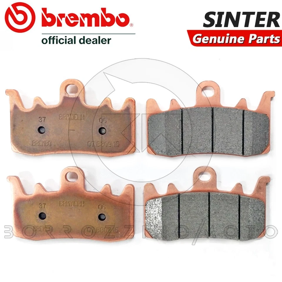PASTIGLIE FRENO BREMBO GENUINE ANTERIORI POSTERIORI BMW R 1200 GS 2013 - 2018 - Imagen 2 de 4