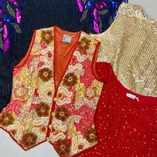 Beaded & Sequins Mix - 10KG to 50KG - Vintage Used Clothing Wholesale Bundle