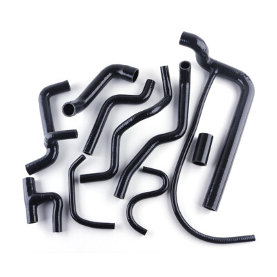 BLACK Fits  VW CORRADO G60 SUPERCHARGED ONLY SILICONE RADIATOR WATER HOSE