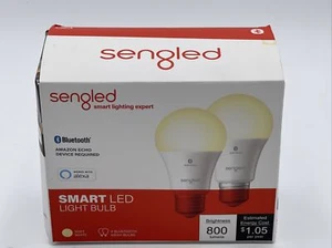 2-PACK Engagés B11-N11W Intelligent A19 LED Ampoule de lumière Alexa Compatible 800 Lumens