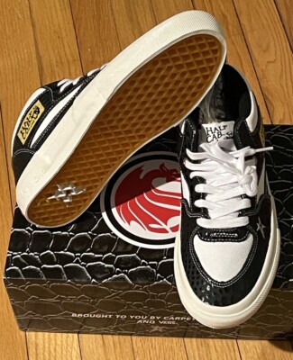Vans x Carpet Company Skate Half Cab Black/Marshmallow Sz. 8.5