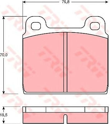 Kit pastiglie freno TRW GDB407 asse anteriore