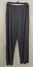 Vtg Carol Anderson Womens Pants Medium Gray Stretch Waist Pull On Made In USA