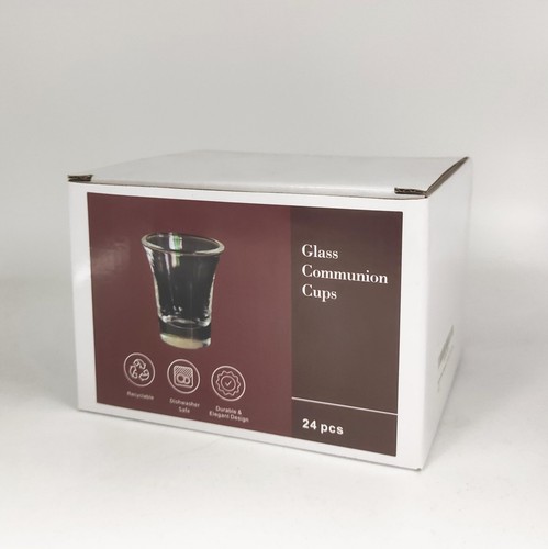 Glass Communion Cups Fits Standard Communion TraysBox of 24 Count1.5" High10M... - Picture 5 of 9