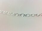 Solid Sterling Silver 925 9-10" Open Link Anklet 740-2097 #1635 F139