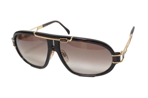Cazal Sunglasses Brown Frame Decorative Rectangular Brown Tinted