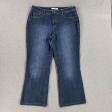 Fashion Bug Women's Jeans Size 12 Bootcut Ankle Shortened Classic Quality Denim