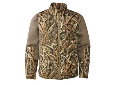 Cabelas Mens Goose Duck Hunting Hybrid Down Jacket Mossy Oak Shadow Grass Blades