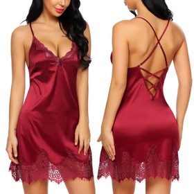 Christmas Sexy Lingerie XMAS Sleepwear Dress Santa Costume Underwear Nightwear