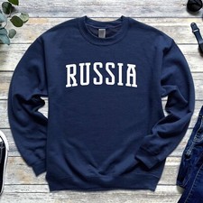 Russia Sweatshirt  Russia Crewneck Sweatshirt