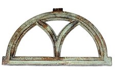 Eisenfenster Antik Stil Stallfenster Halbrund Gusseisen Oberlicht Rost Fenster