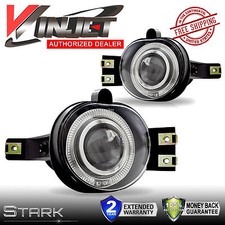 02-08 Ram Halo Projector Fog Lights Clear Front Driving Lamps - Pair
