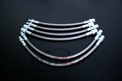 DOT BRAIDED STAINLESS BRAKE LINE HOSE FIT 1984-1991 85 86 BMW 3 SERIES 325i E30