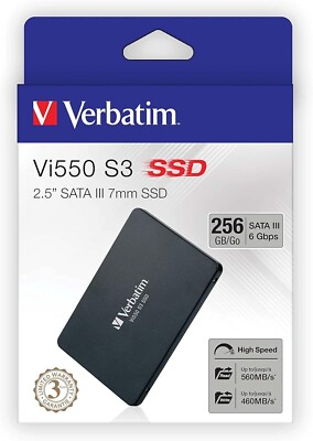 Verbatim Vi550 S3 Hard Disk - 256GB Internal SSD Solid State Drive NEW