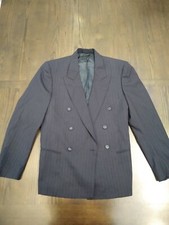 Isaia Mens 3 Button Pin Stripe Blazer Multicolor Size Medium