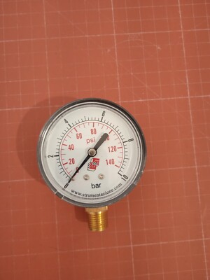 Strumentazione HDG.OAC10622M Manometer 0-10 bar 63mm G1/4'' Verbindung Unten