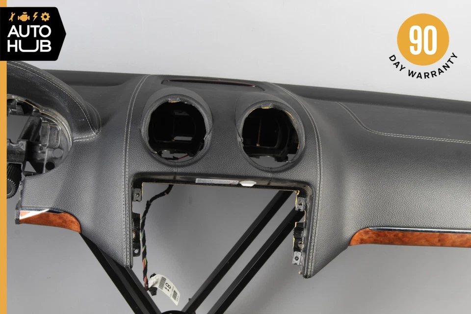 06-12 Panel de tablero de instrumentos negro Mercedes X164 GL320 ML550 con airbag OEM Foto 3 de 4