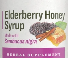 ELDER BERRY HONEY SYRUP - Organic Thick & Fruity Immune Support Tonic USA