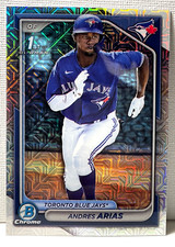 Andres Arias 2024 Bowman Chrome Prospects 1st Mojo Mega Box Refractor #BCP-236