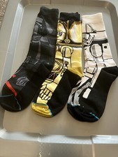 3-Pack of New Cotton Blend Novelty Socks-Assorted Characters-Fast Shipping  C19