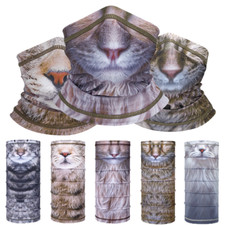 3D Animal Pattern Explosion Scarf Mask Face Cover Hood for Winter Outdoor Active