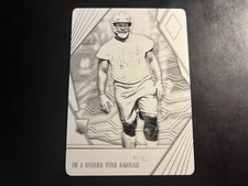 2018 Panini Phoenix Rookies Black Printing Plate 165 Derrick Nnadi RC 1/1 Chiefs