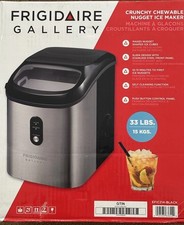 Frigidaire Gallery Nugget Ice Maker EFC1241-BLACK, 33 lbs, Stainless Steel