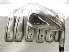 Used TaylorMade Stealth Iron Set 4-PW SteelFiber i70 Regular Flex Graphite Shaft