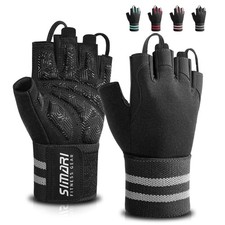 Workout Gym Gloves for Men Women, Weight Lifting Gloves with Wrist Wrap Suppo...