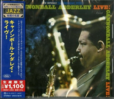 Cannonball Adderley Jazz Sax VERSIEGELTE NEUE CD Cannonball Adderley-Live! 19...