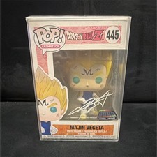 Funko Pop! Vinyl Majin Vegeta Dragon Ball Z Over 9000 Exclusive Autographed #445