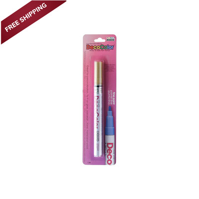 Uchida 200-C-GLD Marvy Deco Color Fine Point Paint 1 Count (Pack of 1), Gold