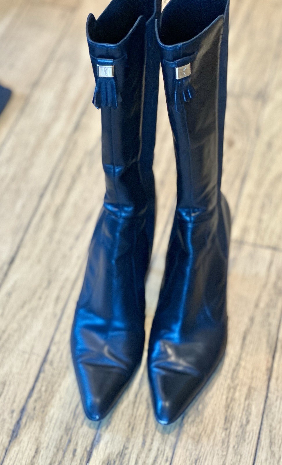 SAINT LAURENT Stivaletti Yves St Laurent "Iris" neri