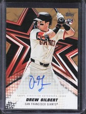 2026 Topps Series 1 Drew Gilbert Baseball Stars Rookie Auto Gold /50 Giants