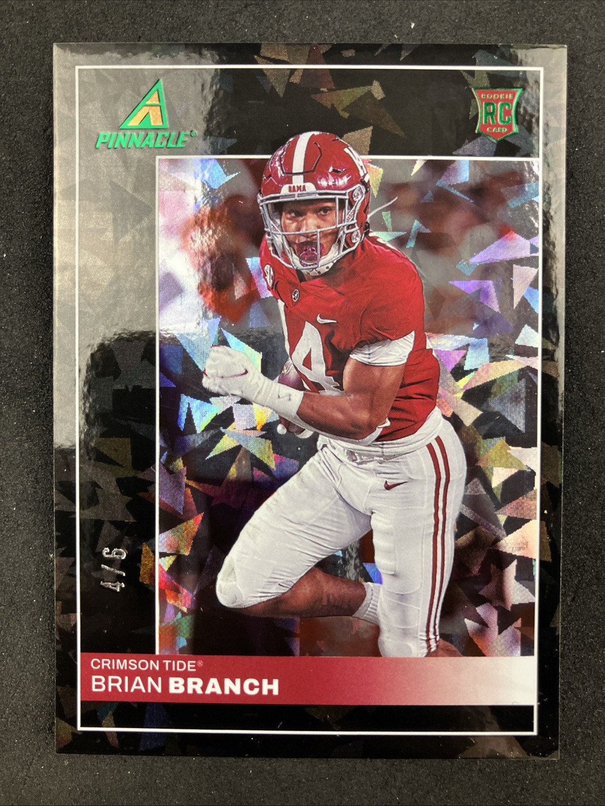 Brian Branch Panini Chronicles Draft Picks Pinnacle #16 Cracked Ice