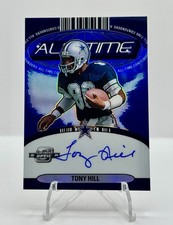 2024 Contenders Optic TONY HILL All-Time ON CARD AUTO Blue SP Cowboys /50 MINT